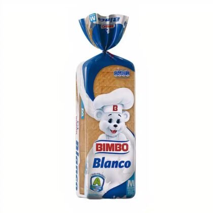 Bimbo Pan Blanco Tajado con Leche 640g