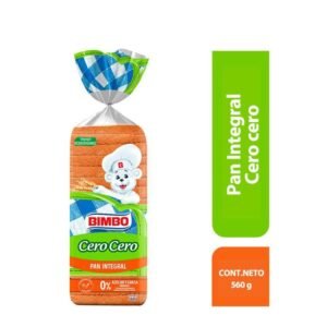 Bimbo Pan Tajado Integral Cero Cero 610g