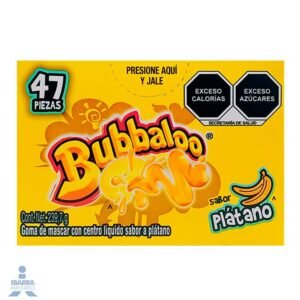 Bubbaloo Goma de Mascar Sabor a Platano 5.1g
