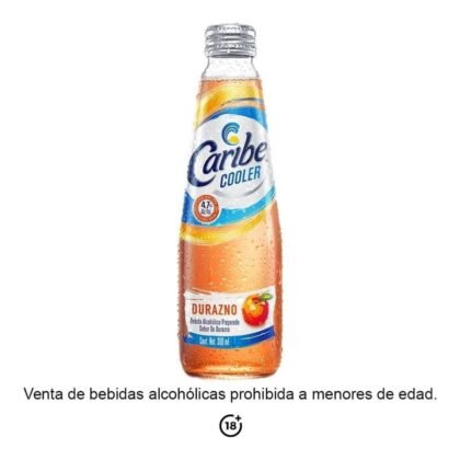 Caribe Cooler Bebida Alcoholica Preparada con Sabor a Durazno
 300mL