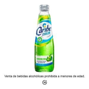 Caribe Cooler Bebida Alcoholica Sabor a Manzana Kiwi 300mL