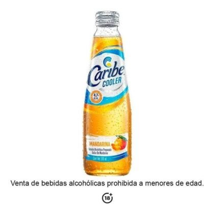 Caribe Cooler Bebida Preparada Sabor Mandarina 300mL
