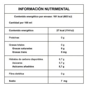 Casera Refresco Sabor a Sangría 600mL