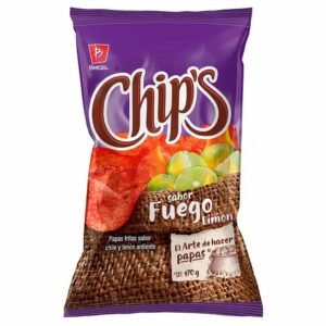 Chips Papas Fritas Sabor Fuego Limon 56g