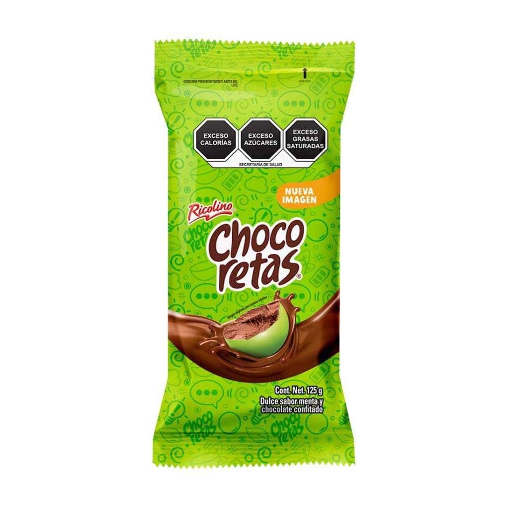 Chocoretas Chocolate con Leche y Dulce Confitado Sabor Menta 20g