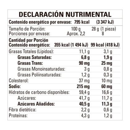 Chocoroles Pastelito Relleno de Pina 80g
