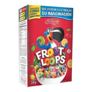 Froot Loops Cereal en Forma de Aros Sabor a Frutas
 25g