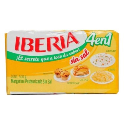 Iberia Margarina sin Sal 4 en 1 90g