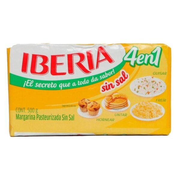 Iberia Margarina sin Sal 4 en 1 90g