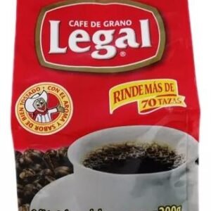 Legal Café Tostado Mezclado con Azúcar Tradicional  200g