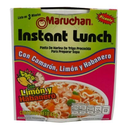 Maruchan Sopa Instantanea con Camaron, Limon y Habanero 64g