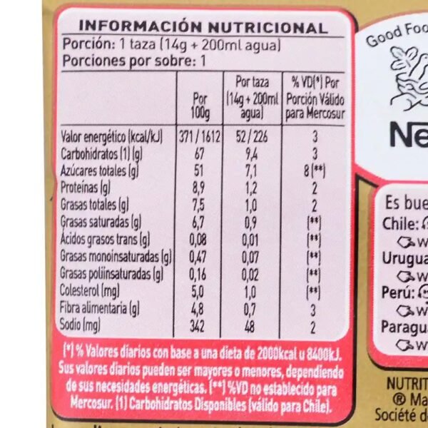 Nescafé Café Cappuccino Original Instantaneo  20g