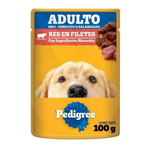 Pedigree Alimento Para Perro Adulto Con Sabor A Res En Filetes 100g