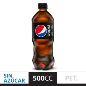Pepsi Bebida Gaseosa Cola Black sin Azúcar  600mL