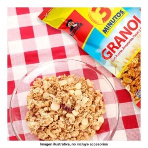 Quaker-3 Minutos Granola con Avena Amaranto Pasas y Cacahuate 370g
