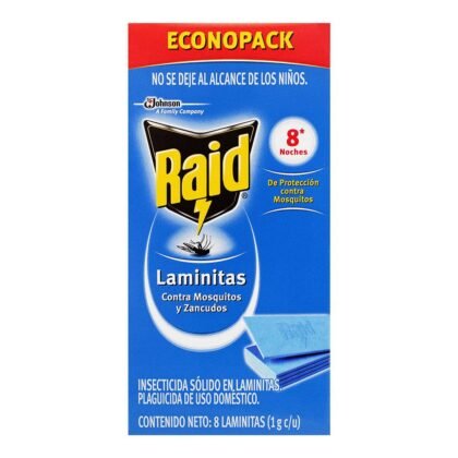 Raid Insecticida Laminita contra Zancudos y Mosquitos 16Und
