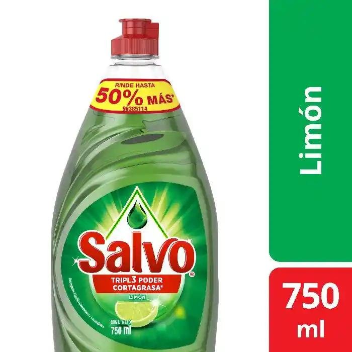 Salvo Detergente Lavavajillas Ultra Líquido Aroma a Limon 900mL