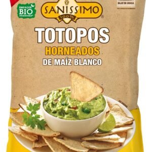 Sanissimo Totopos de Maíz Horneados Con Nopal 200Und