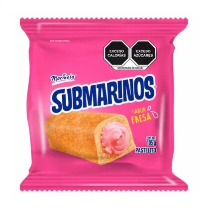Submarinos Pastelito Relleno Sabor a Fresa 105g