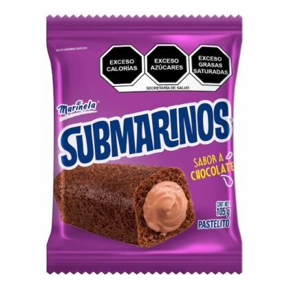 Submarinos Pastelito Sabor a Chocolate 105g