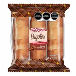 Tía Rosa Pan Dulce con Sabor a Chocolate Bigotes 60g
