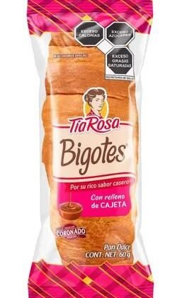 Tía Rosa Pan Relleno De Cajeta Bigotes   60g