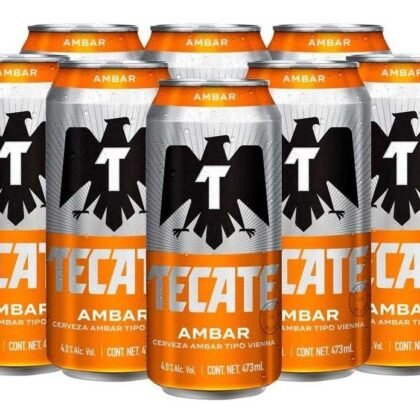 Tecate Cerveza ambar Tipo Vienna Lata 473 mL 473mL