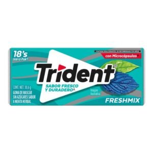 Trident Goma de Mascar con Sabor a Mentol y Eucalipto Freshmix 30.6g