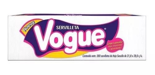 Vogue Servilletas Hoja Sencilla 100Und