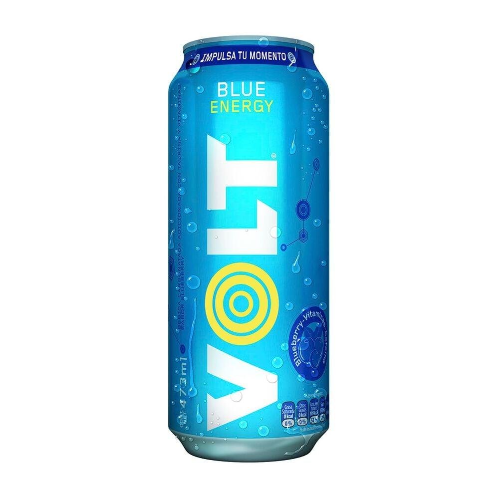 Volt Bebida Energizante Blue Energy Sabor a Mora Azul 473mL
