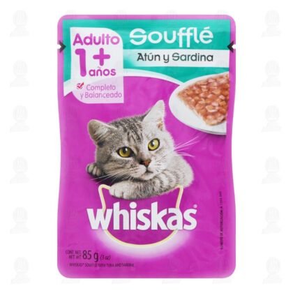 Whiskas Alimento Para Gato  Adulto Soufflé Atún Y Sardina 85 g 85g
