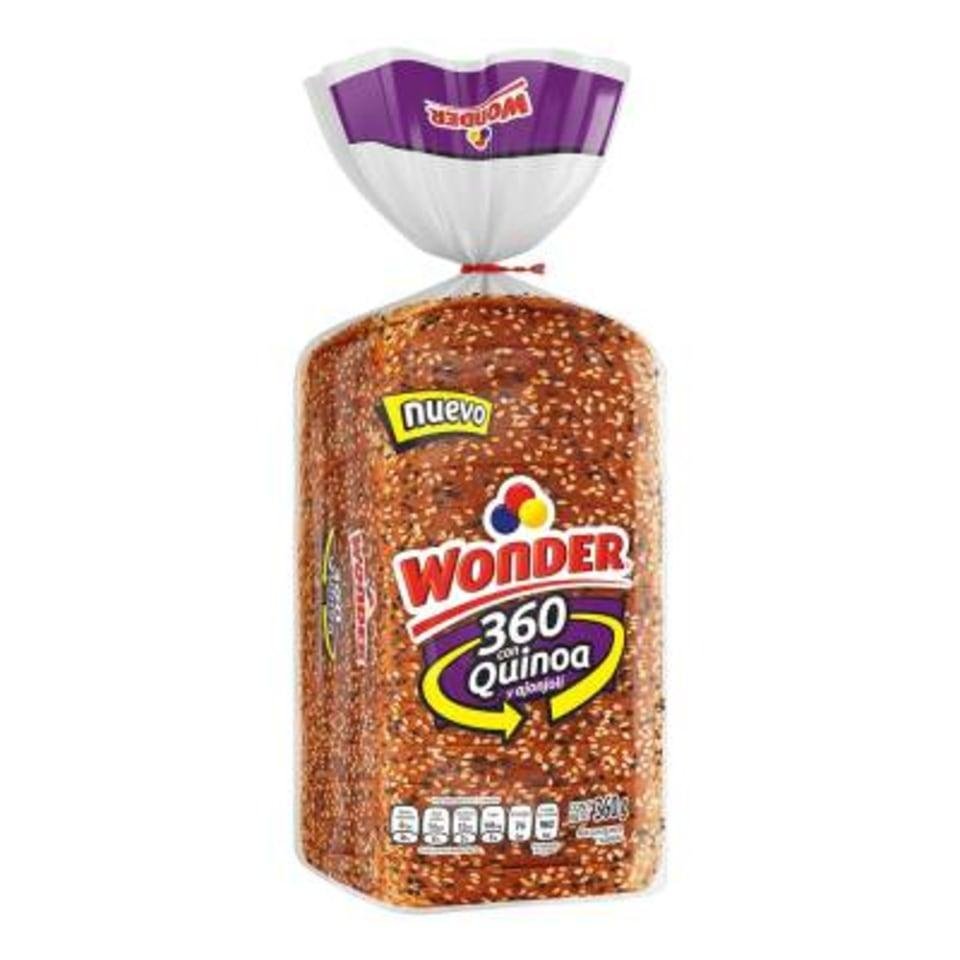 Wonder Pan Tipo Sandwich con Quinoa y Ajonjolí 610g