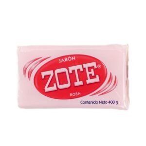 Zote Jabon Rosa en Barra para Ropa 200g
