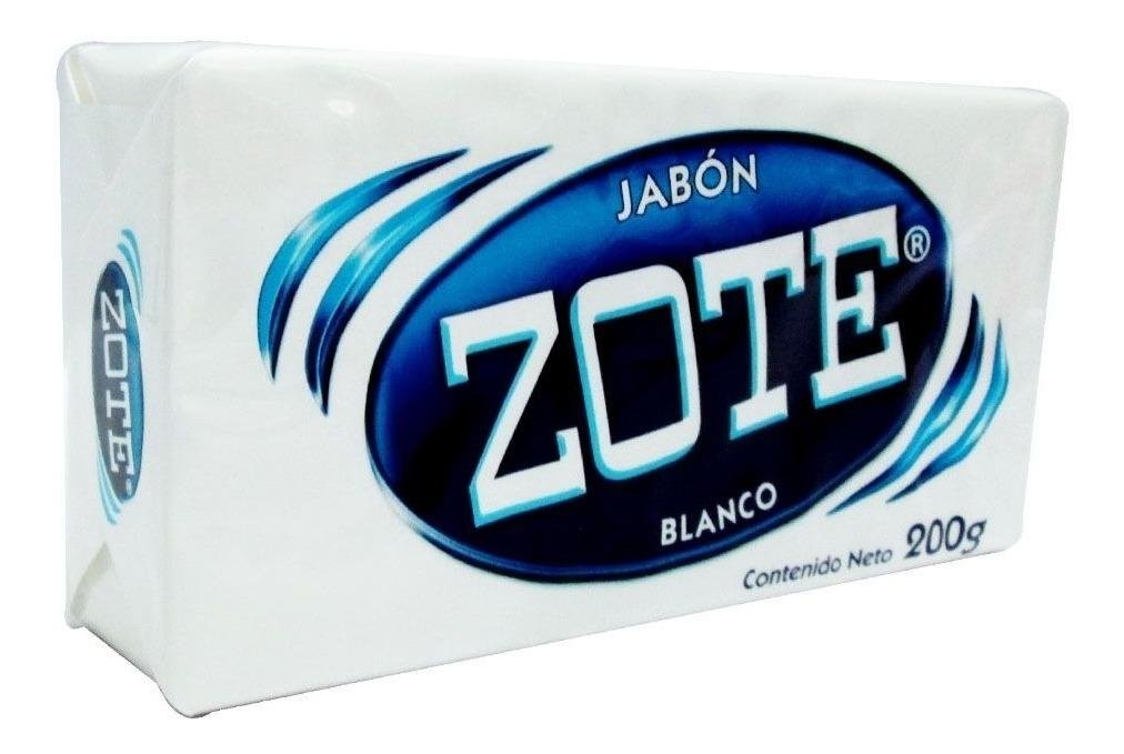 Zote Jabon en Barra Blanco para Ropa 400g